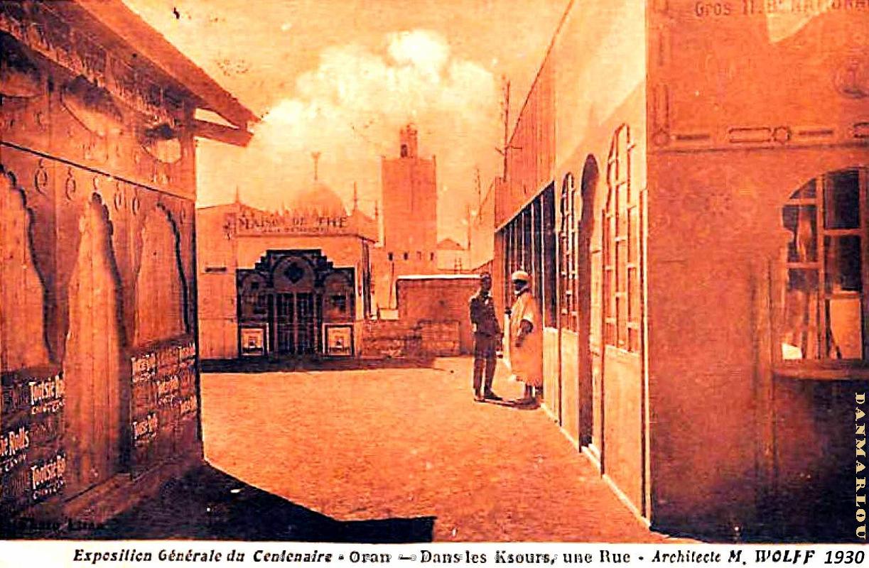 Oran - Exposition du Centenaire - Ksours - Rue- 1930.jpg